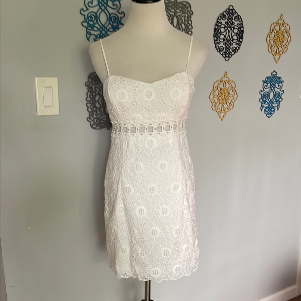 Lilly Pulitzer White Lace Mini Dress